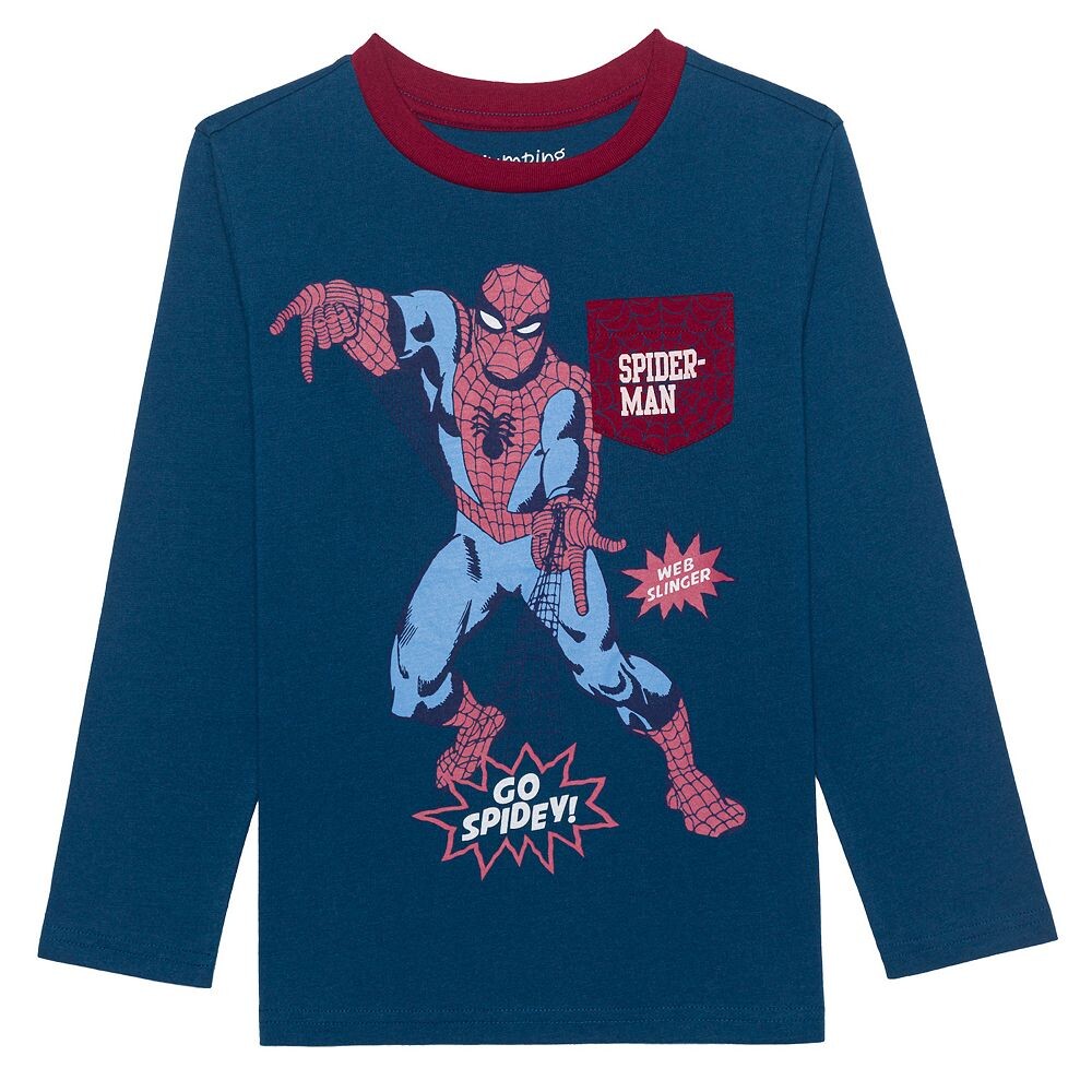 Модная футболка Jumping Beans с длинными рукавами и рисунком «Человек-паук» для мальчиков 4–12 лет, цвет Blue Jean
Модная футболка Jumping Beans с длинными рукавами и рисунком «Человек-паук» для мальчиков 4–12 лет, цвет Blue Jean