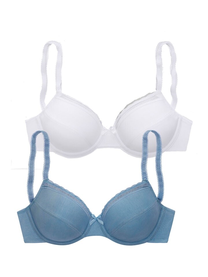 Бюстгальтер на косточках nuance, цвет oceanblau+weiß 
Бюстгальтер на косточках nuance, цвет oceanblau+weiß