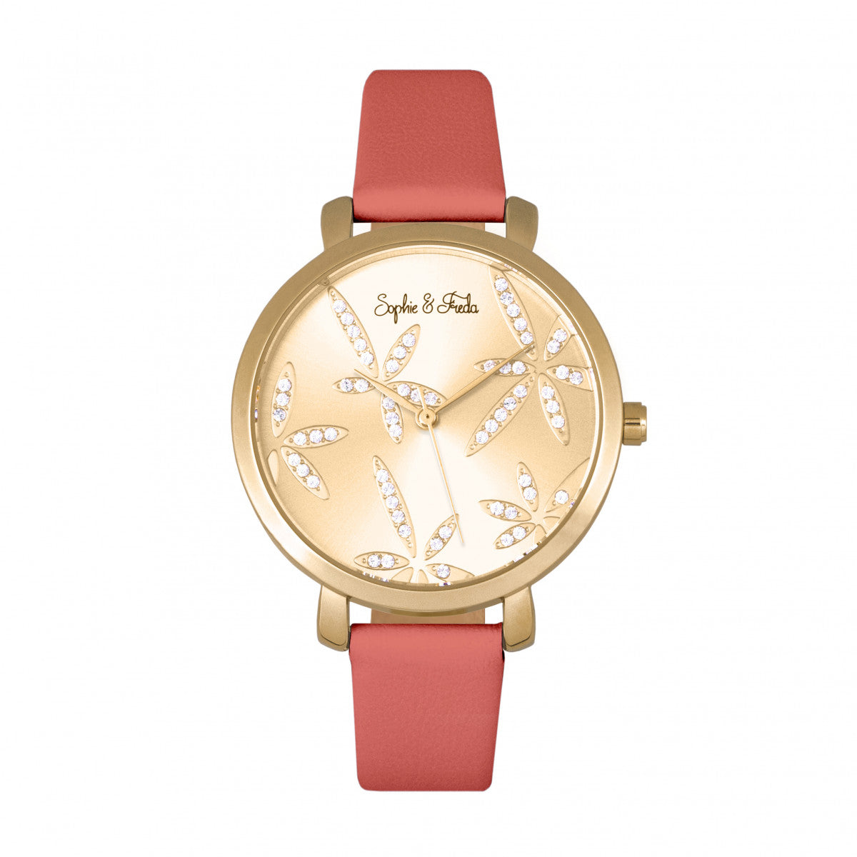 Часы Key West с кожаным ремешком и кристаллами Swarovski Sophie and Freda, темно-розовый
Часы Key West с кожаным ремешком и кристаллами Swarovski Sophie and Freda, темно-розовый