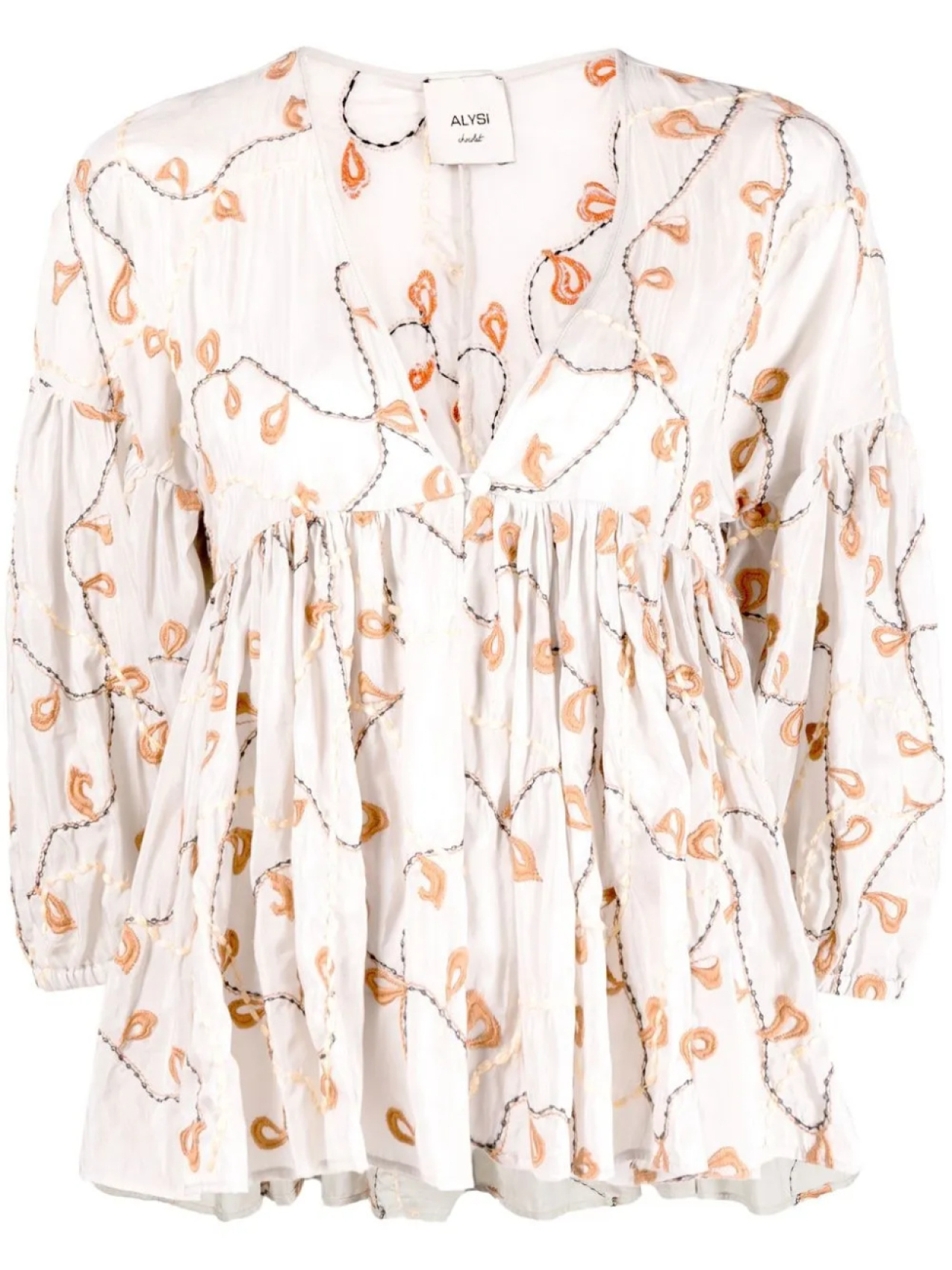 Топ с вышивкой Alysi, серый
Топ с вышивкой Alysi, серый