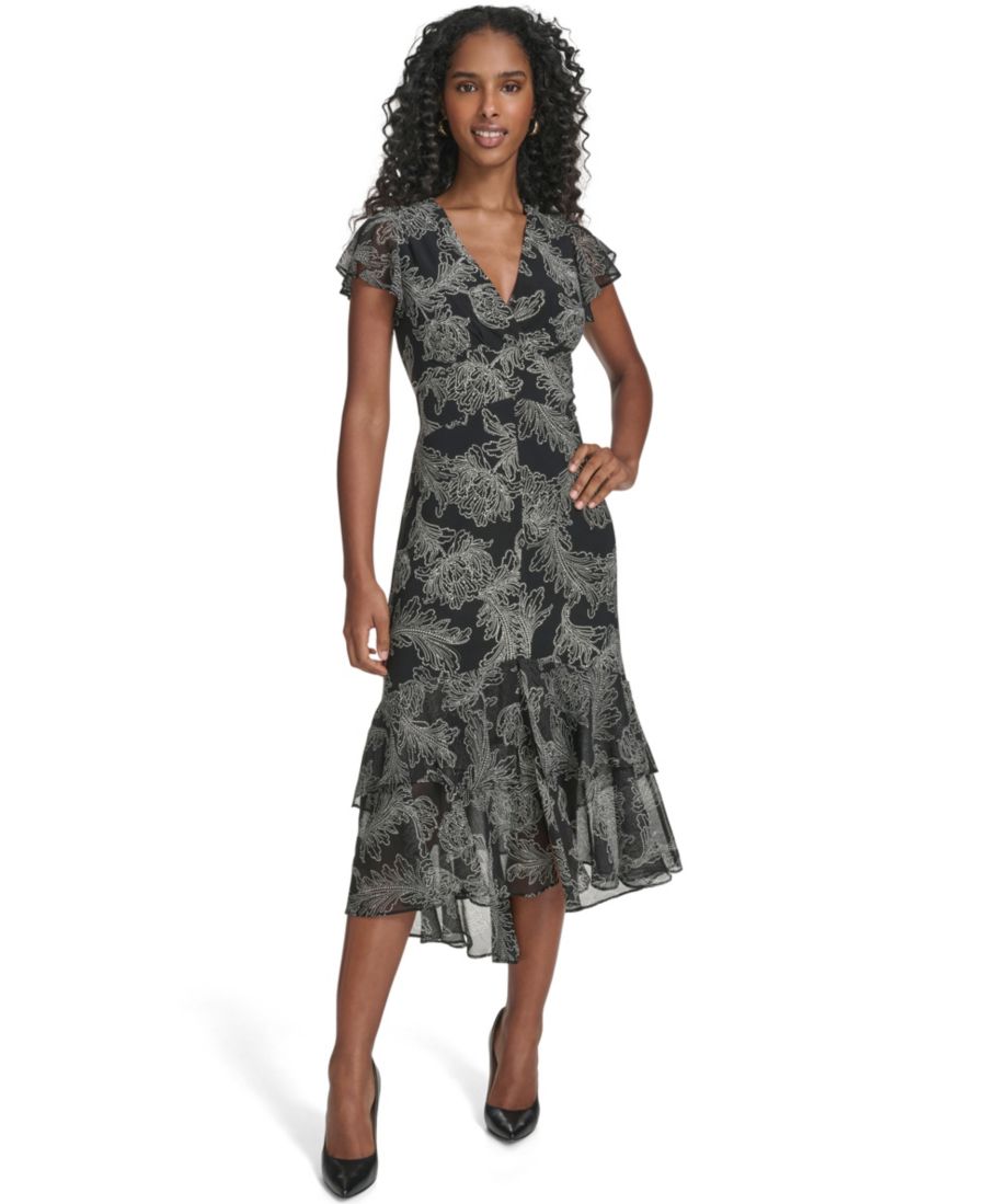 Укороченное платье миди с принтом Tommy Hilfiger, Black/Ivory
Укороченное платье миди с принтом Tommy Hilfiger, Black/Ivory