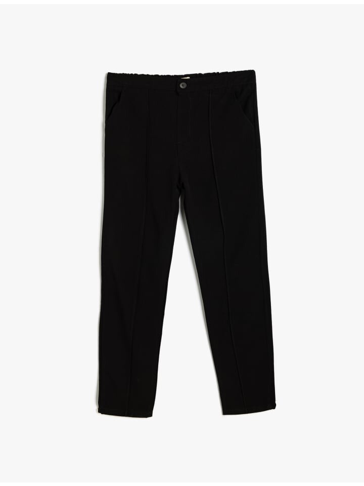 Тканевые брюки KOTON, черный 
Тканевые брюки KOTON, черный