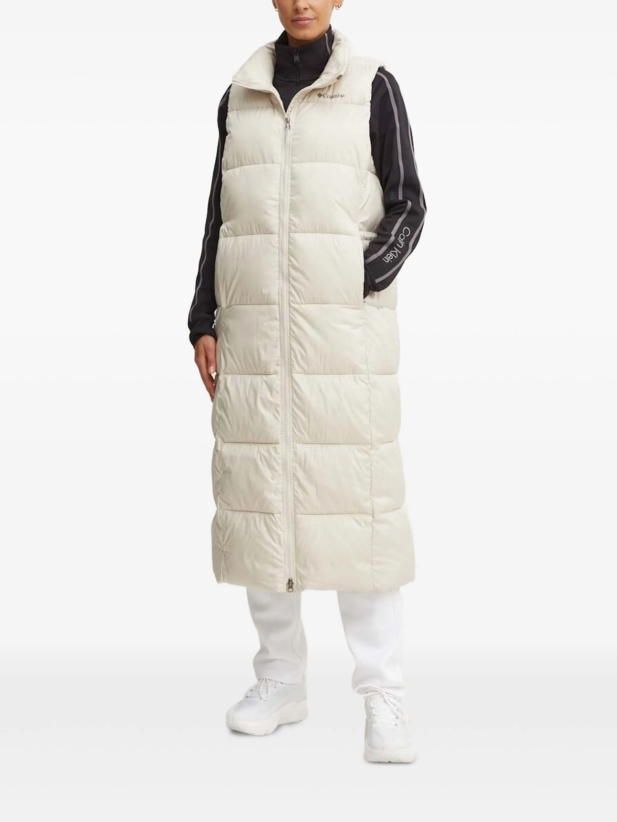 Длинный стеганый жилет Columbia, белый
Длинный стеганый жилет Columbia, белый