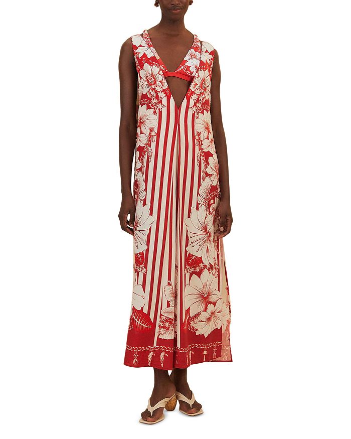 Платье-накидка с цветочными цепочками FARM Rio, белый
Платье-накидка с цветочными цепочками FARM Rio, белый