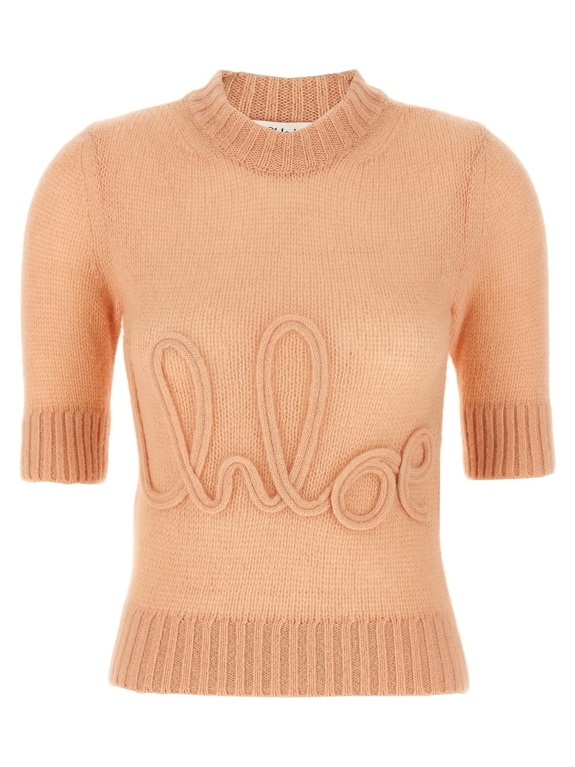 Свитер с вышитым логотипом CHLOÉ, розовый
Свитер с вышитым логотипом CHLOÉ, розовый