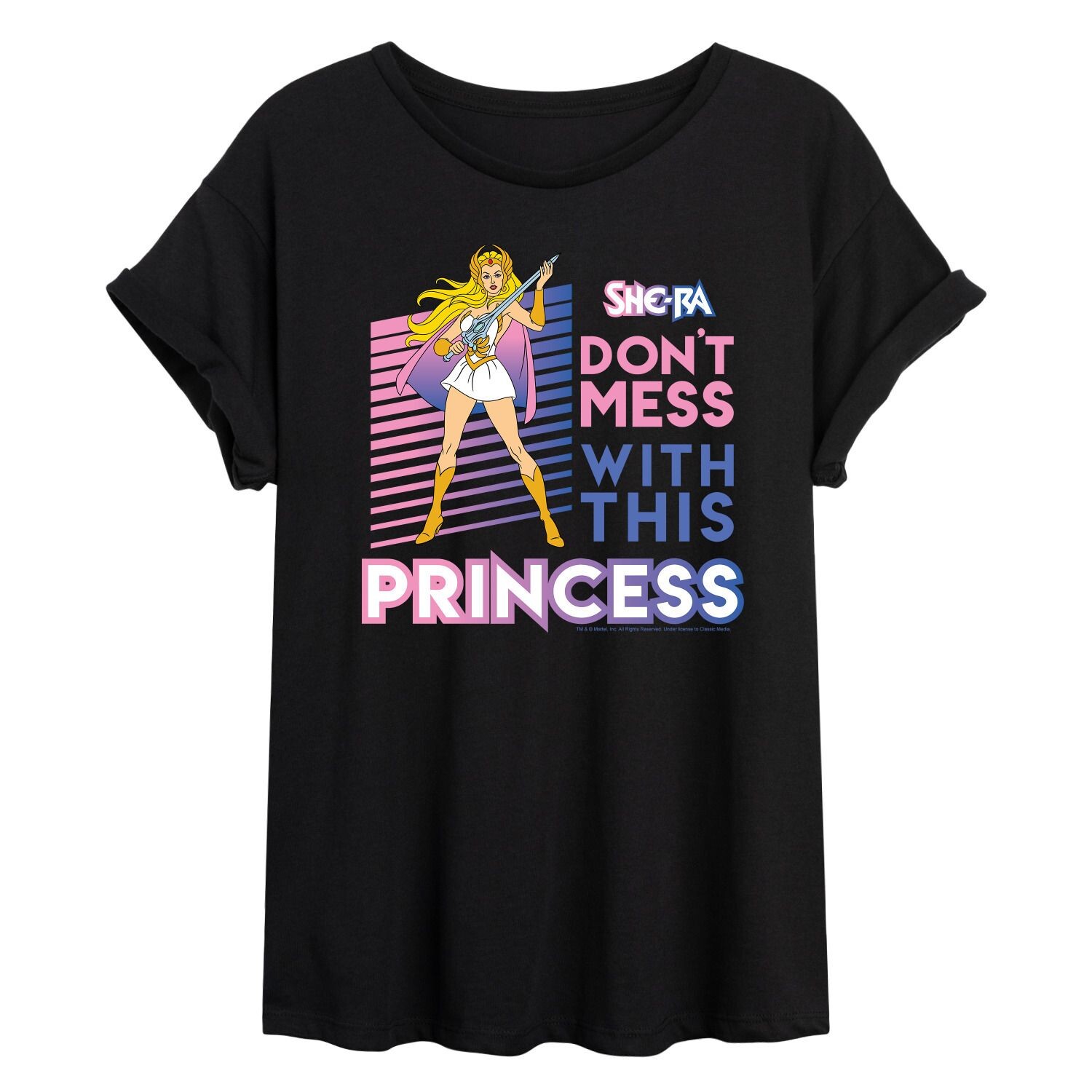 Детская футболка She-Ra Dont Mess с струящимся рисунком Licensed Character
Детская футболка She-Ra Dont Mess с струящимся рисунком Licensed Character