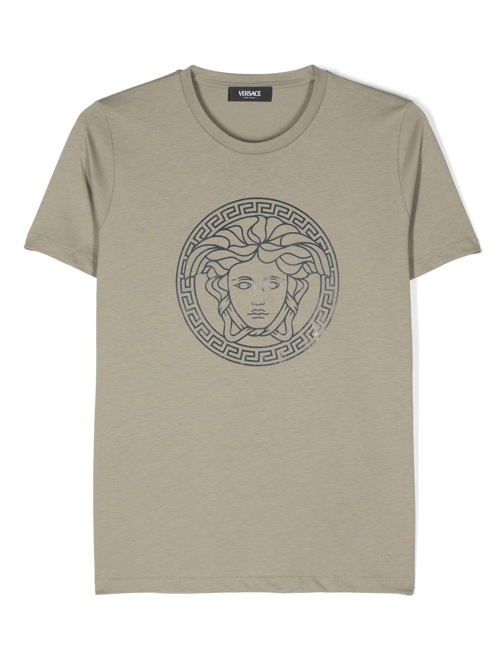 Футболка с декором Medusa Versace Kids, зеленый
Футболка с декором Medusa Versace Kids, зеленый