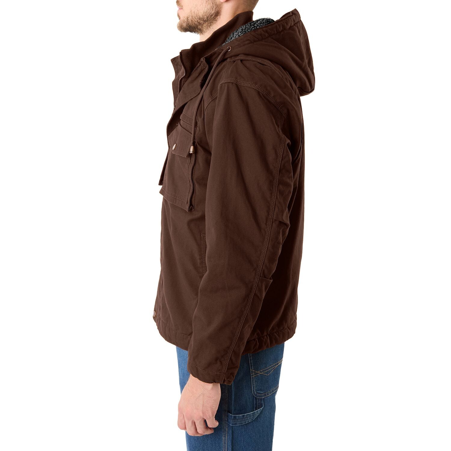Рабочая куртка из парусины с капюшоном и подкладкой из шерпы, Черная Smith's Workwear, черный
Рабочая куртка из парусины с капюшоном и подкладкой из шерпы, Черная Smith's Workwear, черный