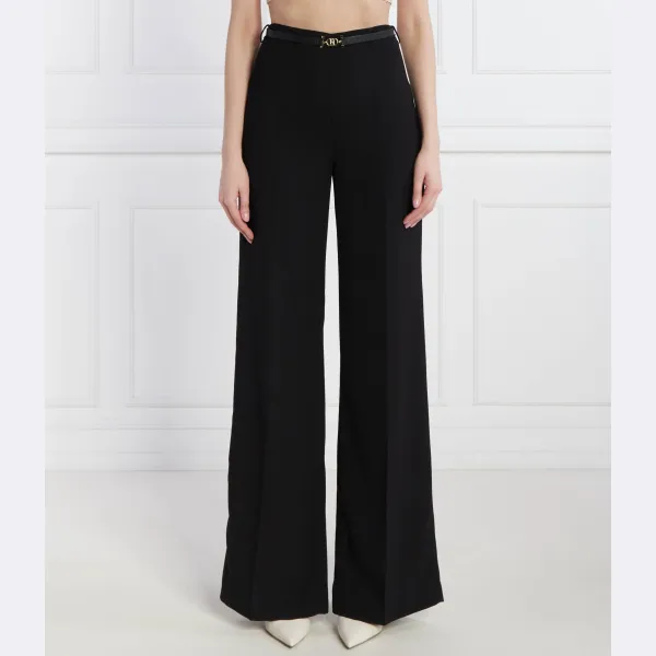 Брюки свободного кроя с поясом Elisabetta Franchi, черный
Брюки свободного кроя с поясом Elisabetta Franchi, черный