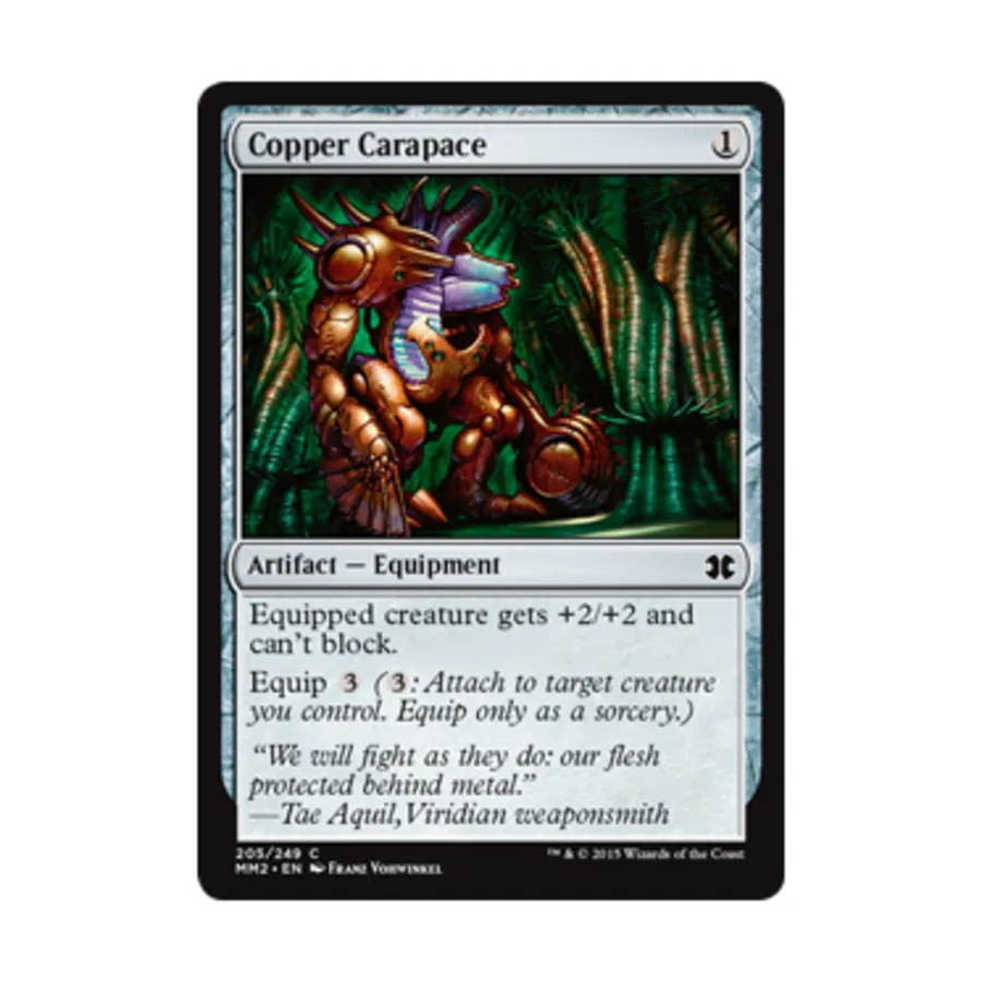 CCG Медный панцирь (C) (фольга), MTG - Modern Masters 2015
CCG Медный панцирь (C) (фольга), MTG - Modern Masters 2015