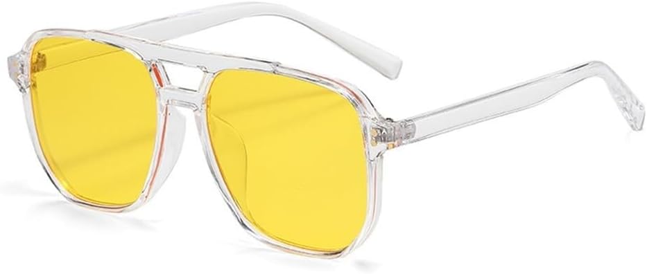 Солнцезащитные очки Double Bridges Candy Color для женщин, градиентные, с защитой от УФ-излучения UV400, в стиле панк, с заклепками, для занятий спортом на открытом воздухе, бега и езды Generic, Transparent Yellow
Солнцезащитные очки Double Bridges Candy Color для женщин, градиентные, с защитой от УФ-излучения UV400, в стиле панк, с заклепками, для занятий спортом на открытом воздухе, бега и езды Generic, Transparent Yellow