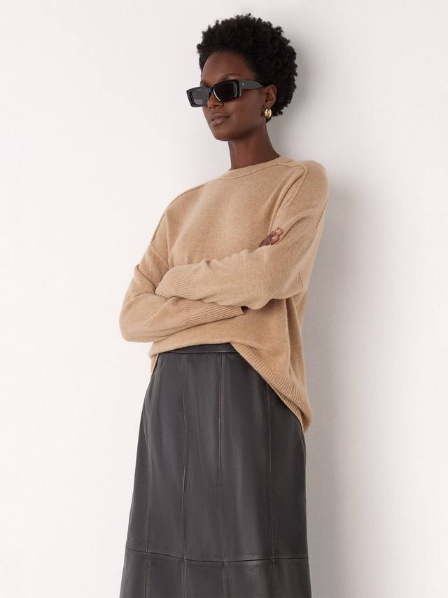 Джемпер из чистого кашемира с декоративными швами Whistles, Camel
Джемпер из чистого кашемира с декоративными швами Whistles, Camel