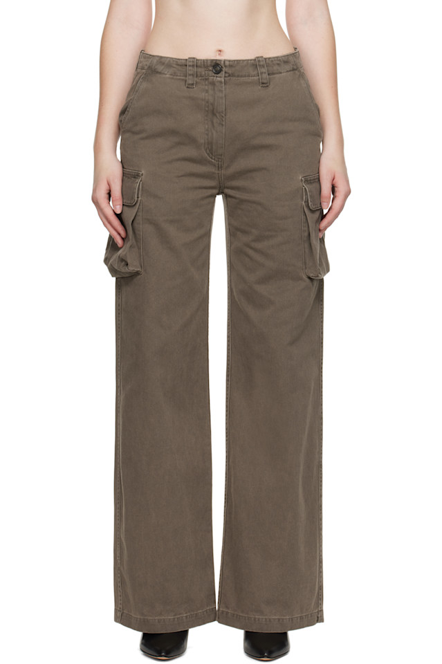 Our Legacy Брюки-Карго цвета хаки с завышенной талией
Our Legacy Брюки-Карго цвета хаки с завышенной талией