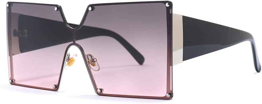 mincl/Увеличенные солнцезащитные очки-щитки для женщин, модные, класса люкс, защита от УФ-излучения UV400, винтажные, с плоской верхней частью, футуристические солнцезащитные очки 2019 года, Gray&pink
mincl/Увеличенные солнцезащитные очки-щитки для женщин, модные, класса люкс, защита от УФ-излучения UV400, винтажные, с плоской верхней частью, футуристические солнцезащитные очки 2019 года, Gray&pink