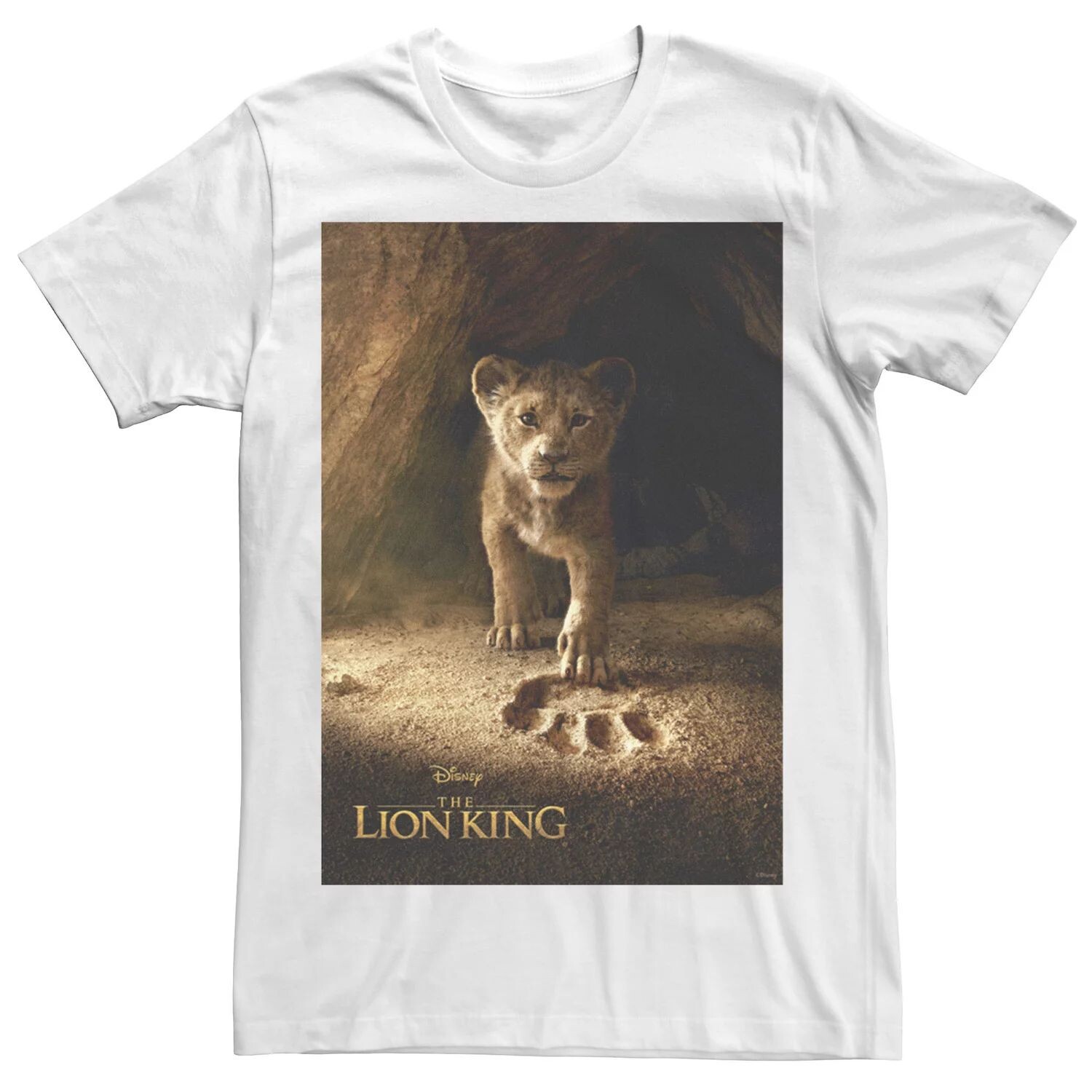 Мужская футболка с постером к фильму «Король Лев Симба Лапа» Диснея Licensed Character, белый
Мужская футболка с постером к фильму «Король Лев Симба Лапа» Диснея Licensed Character, белый