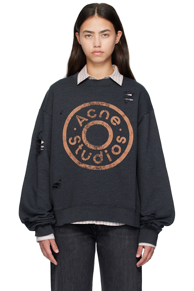 Acne Studios Черная толстовка с принтом и логотипом
Acne Studios Черная толстовка с принтом и логотипом