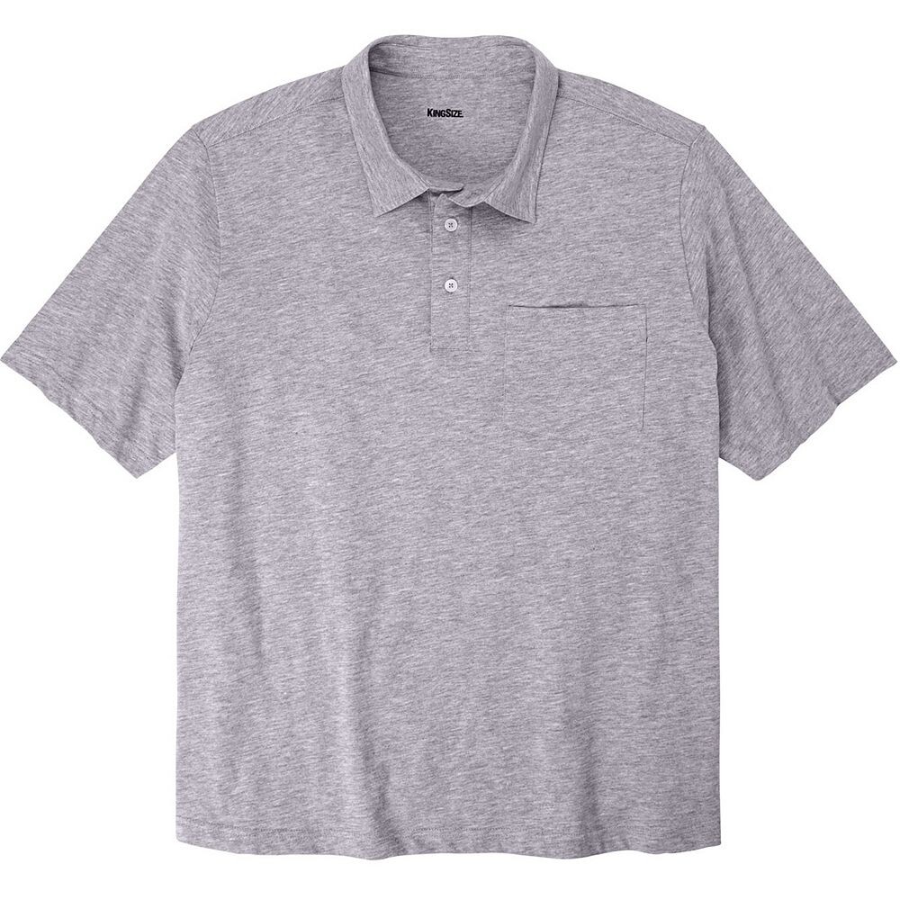 Мужская легкая безусадочная футболка-поло Kingsize Big & Tall KingSize, цвет Heather Grey
Мужская легкая безусадочная футболка-поло Kingsize Big & Tall KingSize, цвет Heather Grey
