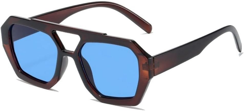 Винтажные солнцезащитные очки с леопардовым принтом, квадратной формы, для женщин, модные, с двойной перемычкой, конфетные цвета, защита от УФ-излучения UV400 HYYZZC, Tea Blue
Винтажные солнцезащитные очки с леопардовым принтом, квадратной формы, для женщин, модные, с двойной перемычкой, конфетные цвета, защита от УФ-излучения UV400 HYYZZC, Tea Blue