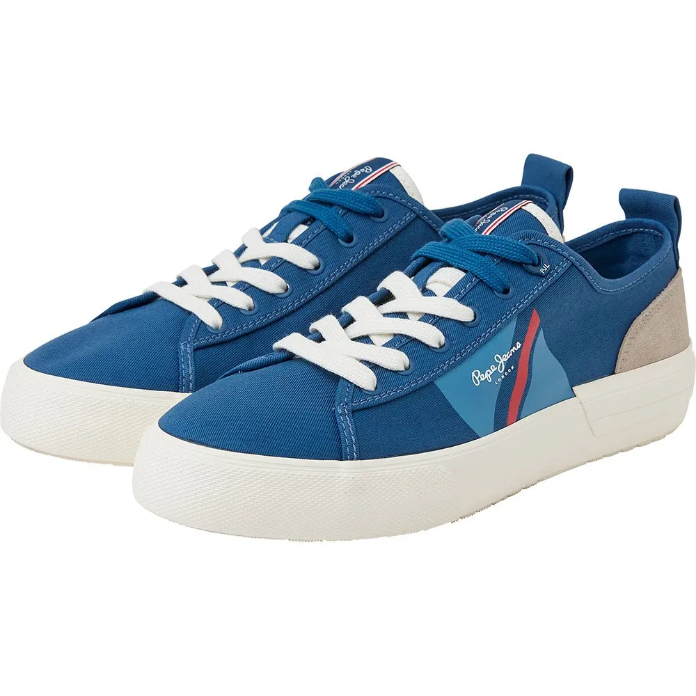 Кроссовки Pepe Jeans Allen Flag Color trainers, синий 
Кроссовки Pepe Jeans Allen Flag Color trainers, синий
