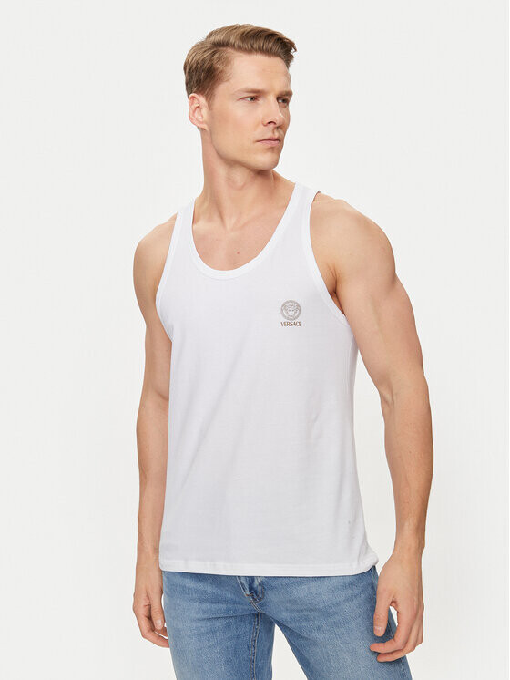 Майка стандартного кроя Versace, белый
Майка стандартного кроя Versace, белый