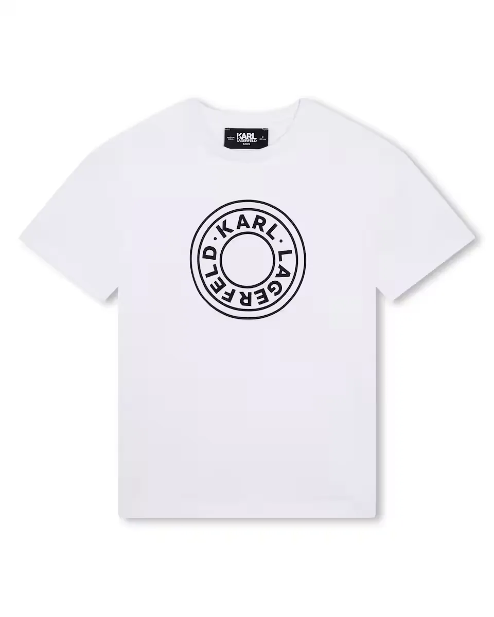 Футболка для мальчика с короткими рукавами из 100% хлопка Karl Lagerfeld Kids, белый
Футболка для мальчика с короткими рукавами из 100% хлопка Karl Lagerfeld Kids, белый