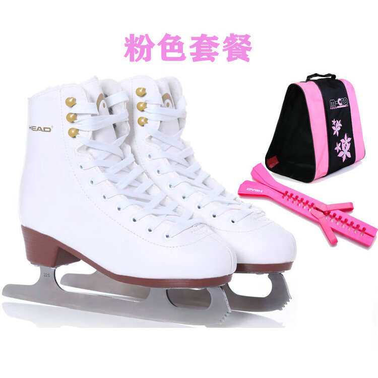 HEAD Детские коньки Abay для начинающих, белые, с фигурными лезвиями, роликами, в комплекте розовая сумка и чехлы, размер 37
HEAD Детские коньки Abay для начинающих, белые, с фигурными лезвиями, роликами, в комплекте розовая сумка и чехлы, размер 37