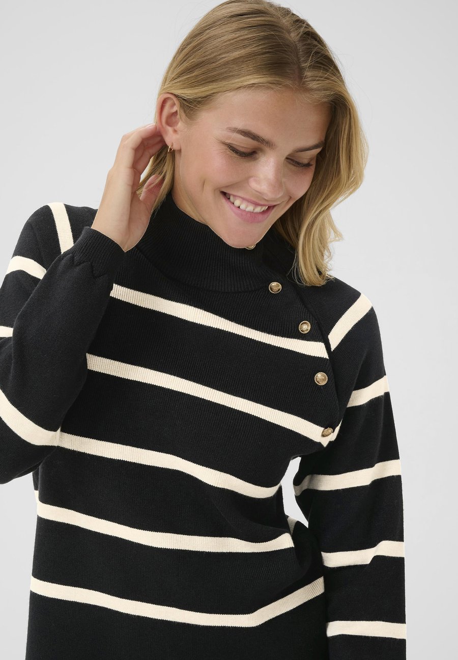 Джемпер Cream Jumper, Black Stripe/Mottled Black
Джемпер Cream Jumper, Black Stripe/Mottled Black