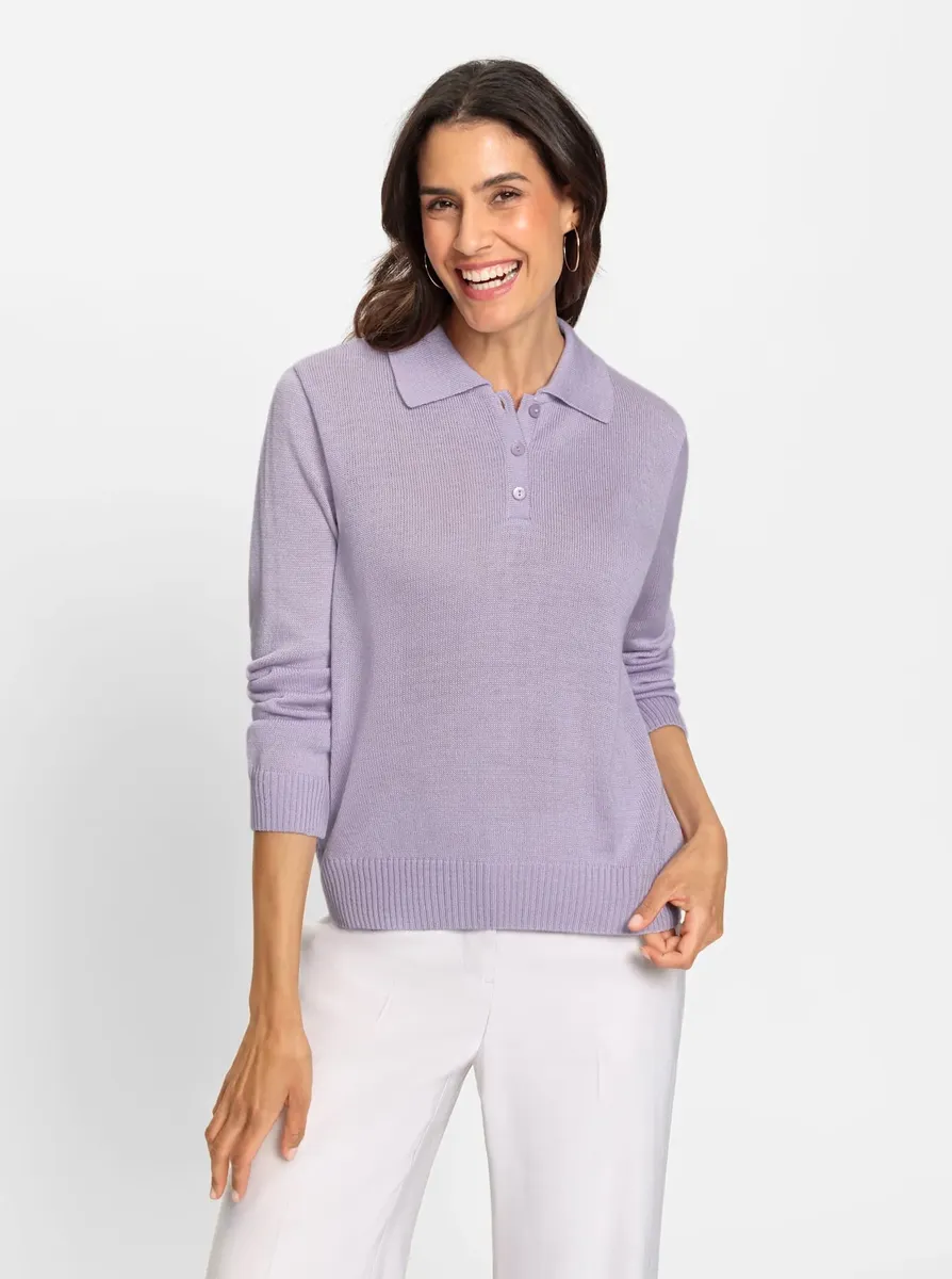 Классический свитер с воротником-поло "Свитер-поло" Classic, цвет Flieder
Классический свитер с воротником-поло "Свитер-поло" Classic, цвет Flieder