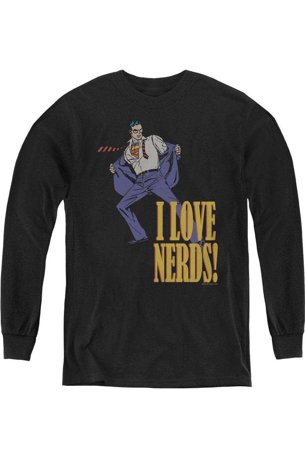 DC Comics "Я люблю ботаников" молодежная футболка с длинным рукавом Gildan, черный
DC Comics "Я люблю ботаников" молодежная футболка с длинным рукавом Gildan, черный