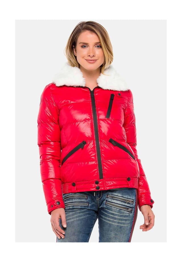 Зимняя куртка с воротником из искусственного меха Cipo & Baxx, красный
Зимняя куртка с воротником из искусственного меха Cipo & Baxx, красный