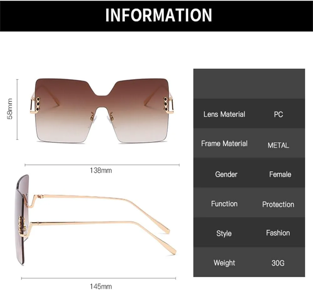 Ретро солнцезащитные очки для женщин, модные, без оправы, градиентные солнцезащитные очки, декоративные солнцезащитные очки для женщин без оправы KTUCN, Gradient Blue
Ретро солнцезащитные очки для женщин, модные, без оправы, градиентные солнцезащитные очки, декоративные солнцезащитные очки для женщин без оправы KTUCN, Gradient Blue