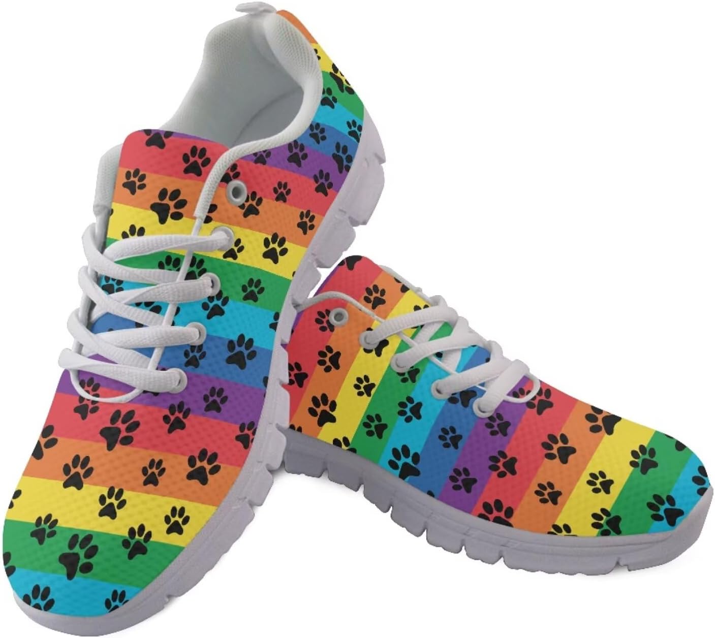 Повседневные кроссовки Легкие беговые теннисные кроссовки Нескользящие спортивные кроссовки для тренировок и занятий в зале для улицы Getelinseng, Rainbow Paw Print
Повседневные кроссовки Легкие беговые теннисные кроссовки Нескользящие спортивные кроссовки для тренировок и занятий в зале для улицы Getelinseng, Rainbow Paw Print