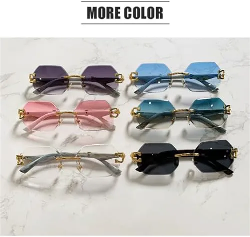 HaoLMi - Женские ретро-солнцезащитные очки для мужчин с защитой от УФ-излучения UV400, шестиугольные солнцезащитные очки без оправы (один размер, серый), Grey
HaoLMi - Женские ретро-солнцезащитные очки для мужчин с защитой от УФ-излучения UV400, шестиугольные солнцезащитные очки без оправы (один размер, серый), Grey