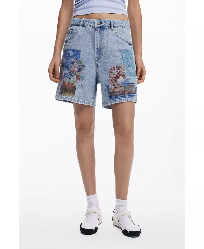 Женские джинсовые шорты-бермуды Etnic Desigual, синий
Женские джинсовые шорты-бермуды Etnic Desigual, синий