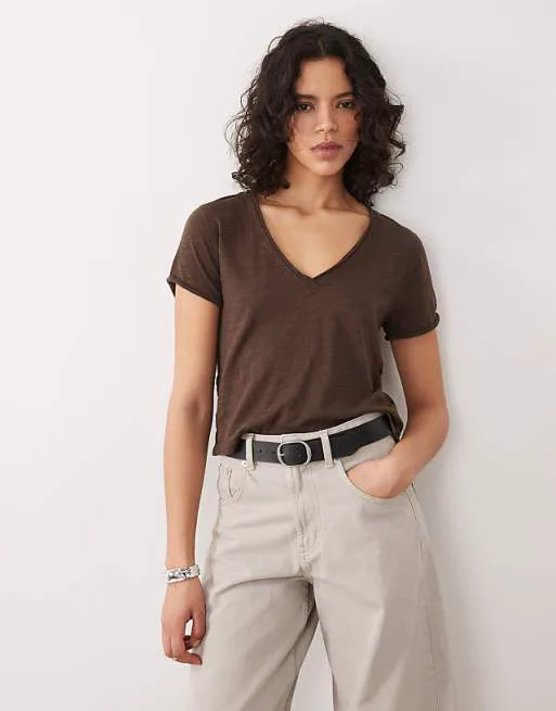 Коричневая футболка Free People Take 2 с короткими рукавами и v-образным вырезом, Коричневый, Коричневая футболка Free People Take 2 с короткими рукавами и v-образным вырезом
Коричневая футболка Free People Take 2 с короткими рукавами и v-образным вырезом, Коричневый, Коричневая футболка Free People Take 2 с короткими рукавами и v-образным вырезом