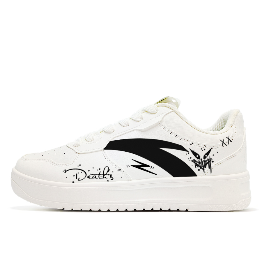 ANTA Коллекция Life нескользящие амортизирующие износостойкие низкие скейтерские кроссовки мужские белый черный - белый черный, цвет White Black
ANTA Коллекция Life нескользящие амортизирующие износостойкие низкие скейтерские кроссовки мужские белый черный - белый черный, цвет White Black