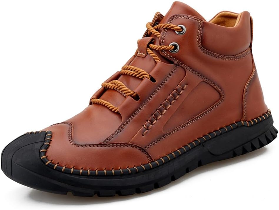 MAUGELY Men's Work Business High Top кожаные обувь Ботинки для активного отдыха и отдыха Ботинки на щиколотке, оранжевый
MAUGELY Men's Work Business High Top кожаные обувь Ботинки для активного отдыха и отдыха Ботинки на щиколотке, оранжевый