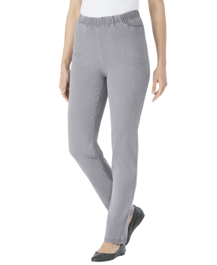Женские джинсы Within Straight Leg Fineline Pull-On Stretch Denim Woman Within, Grey denim
Женские джинсы Within Straight Leg Fineline Pull-On Stretch Denim Woman Within, Grey denim