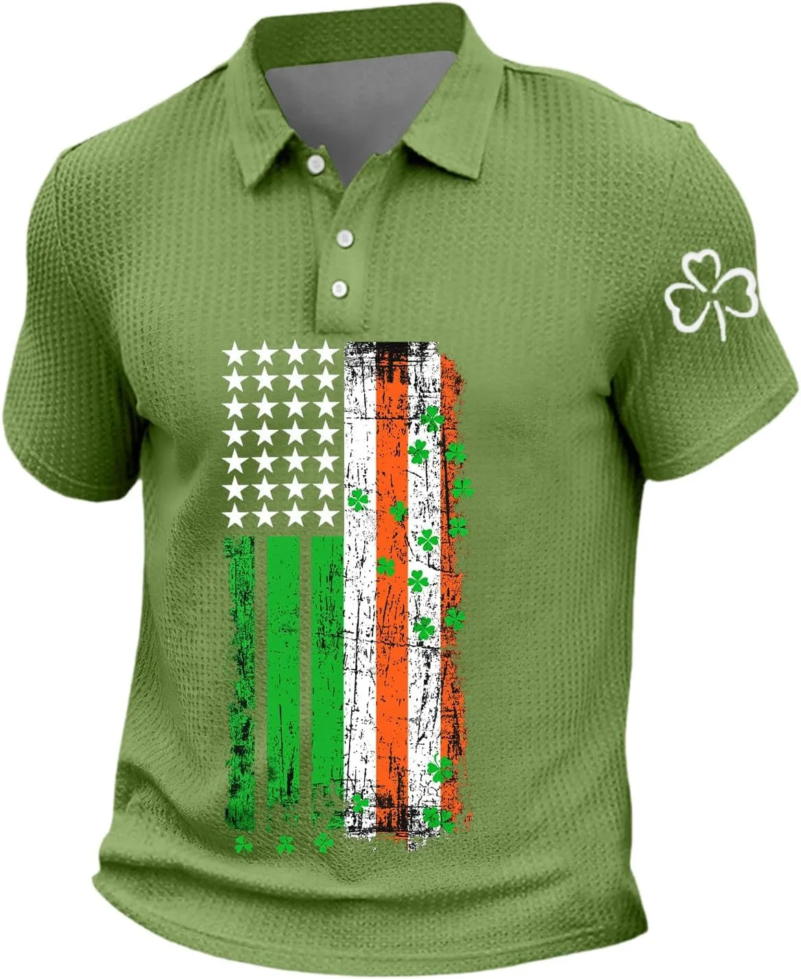 Мужская летняя поло St Patricks Day с коротким рукавом Moisture Wicking Waffle Knit
Мужская летняя поло St Patricks Day с коротким рукавом Moisture Wicking Waffle Knit