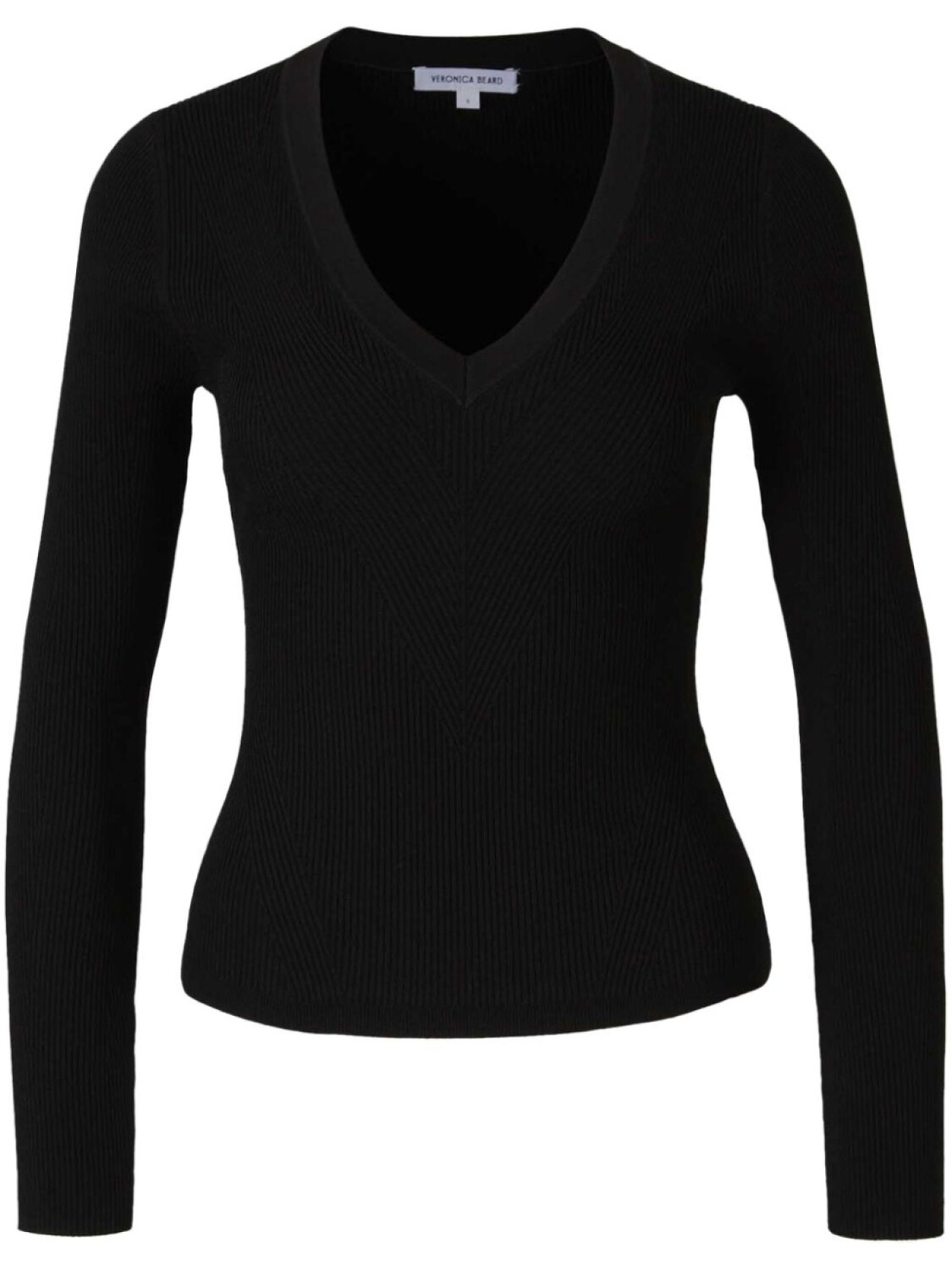Ребристый свитер Veronica Beard, черный
Ребристый свитер Veronica Beard, черный