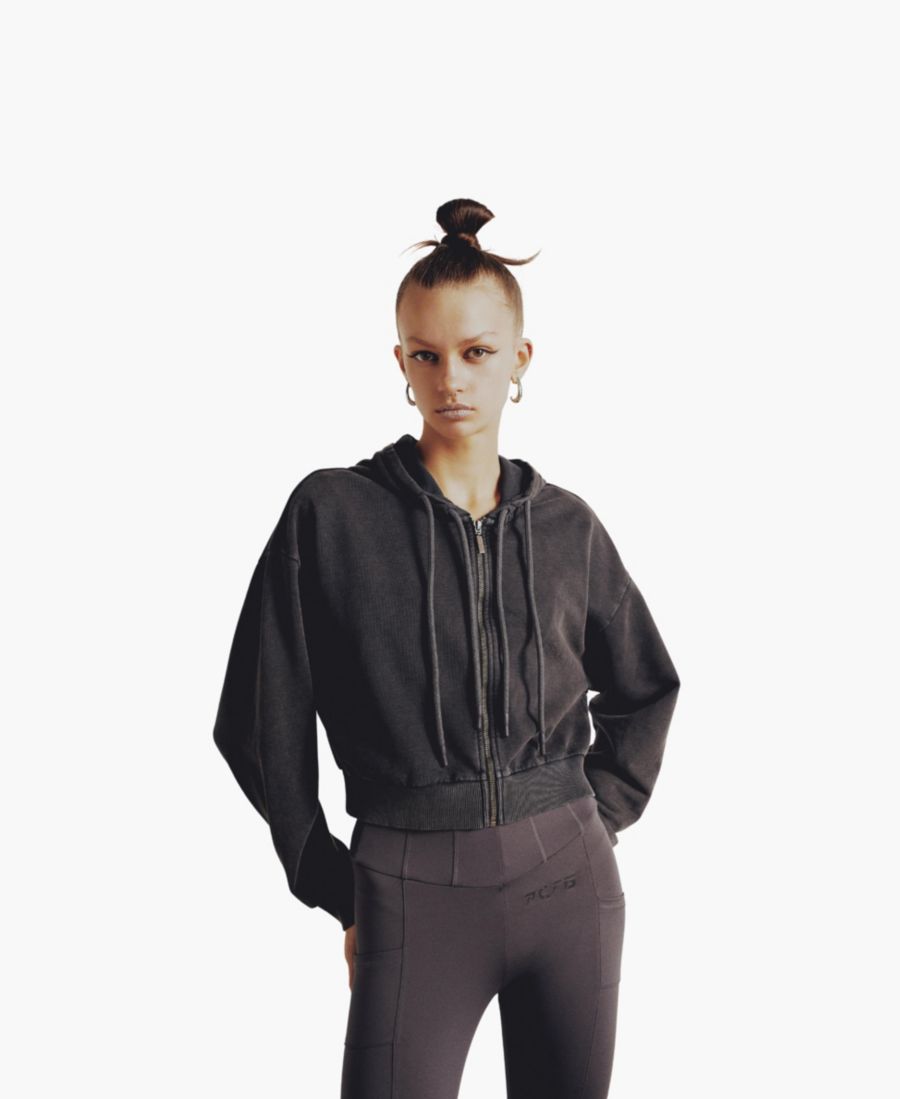 Мужская толстовка с капюшоном на молнии из хлопка с эффектом кислотной стирки PCFG, Black
Мужская толстовка с капюшоном на молнии из хлопка с эффектом кислотной стирки PCFG, Black