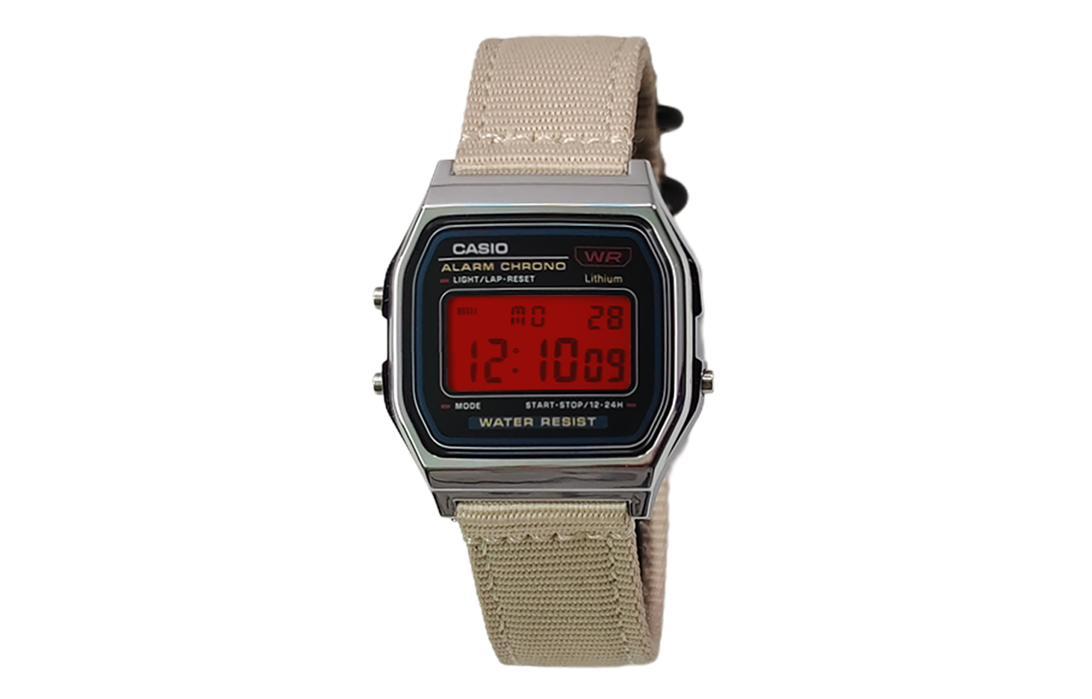 CASIO Мужские часы Retrofit Series с кварцевым механизмом и нейлоновым ремешком, черный циферблат
CASIO Мужские часы Retrofit Series с кварцевым механизмом и нейлоновым ремешком, черный циферблат