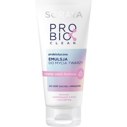 Probio Clean Пробиотическая эмульсия для умывания лица, Soraya
Probio Clean Пробиотическая эмульсия для умывания лица, Soraya