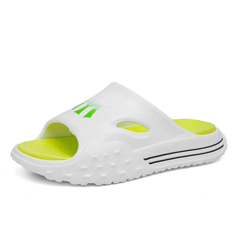 XIMO BULL Резиновые бесшумные износостойкие шлепанцы мужские бело-зеленые, цвет White Green
XIMO BULL Резиновые бесшумные износостойкие шлепанцы мужские бело-зеленые, цвет White Green