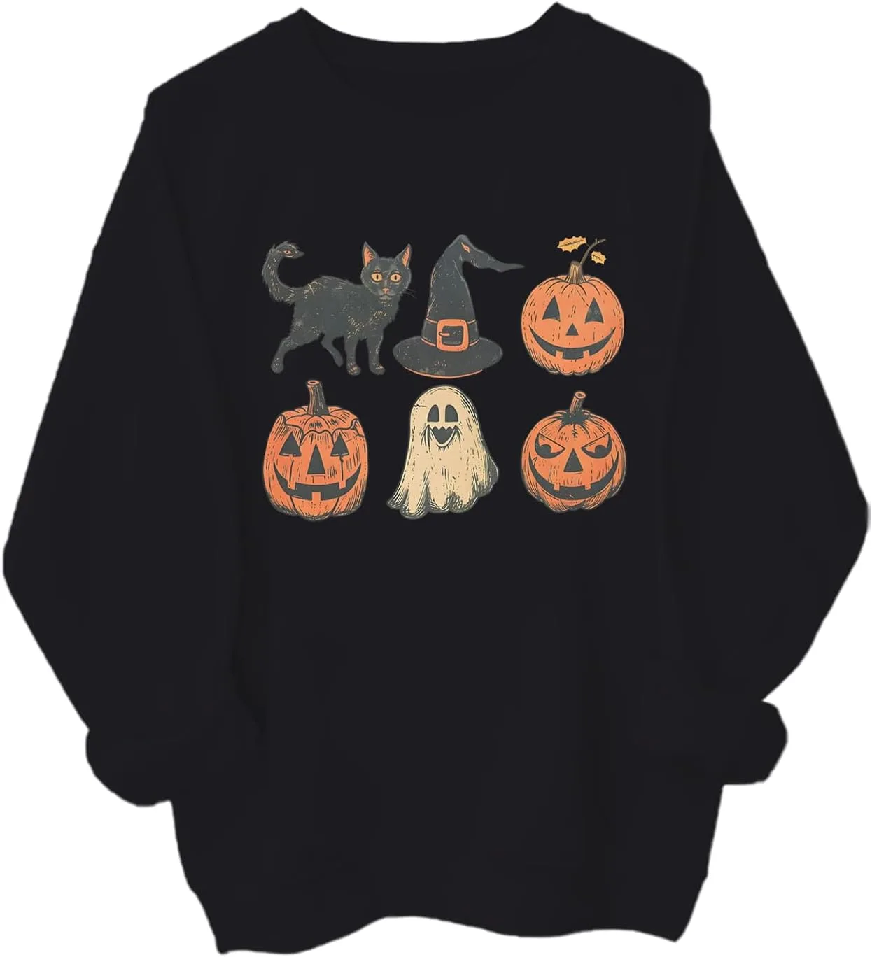 Толстовка Spooky Season с тыквой и черным котом
Толстовка Spooky Season с тыквой и черным котом