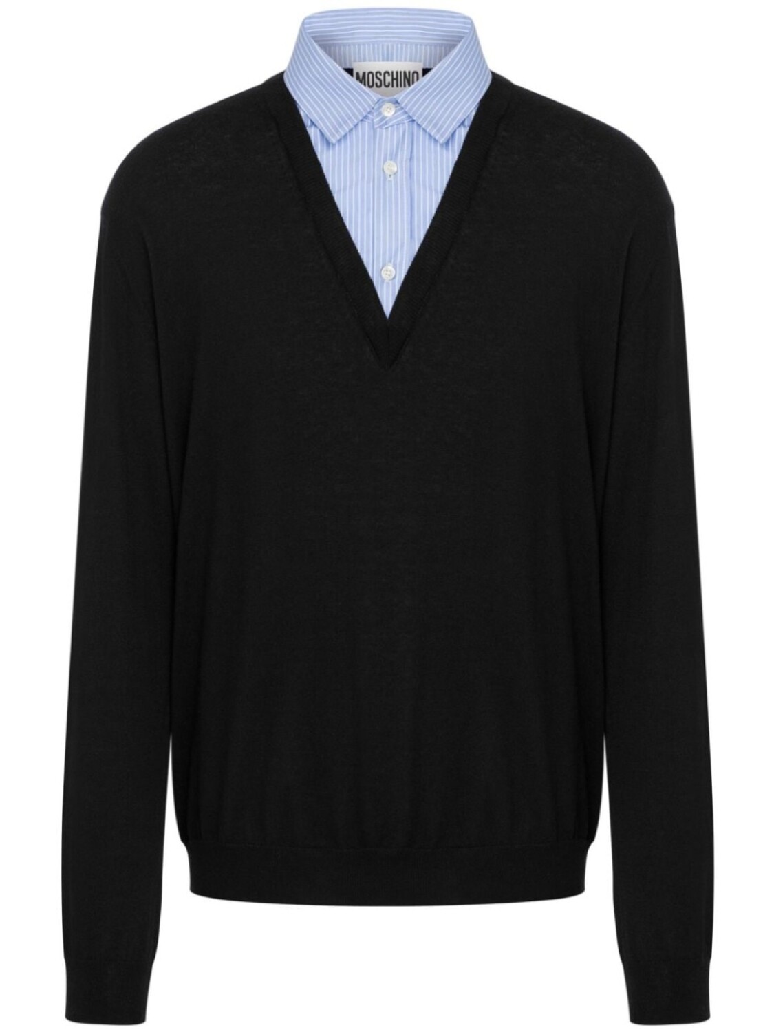 Moschino многослойный джемпер с логотипом, черный
Moschino многослойный джемпер с логотипом, черный