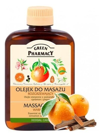 Зеленая Аптека, Согревающее массажное масло для тела, 200 мл, Green Pharmacy 
Зеленая Аптека, Согревающее массажное масло для тела, 200 мл, Green Pharmacy