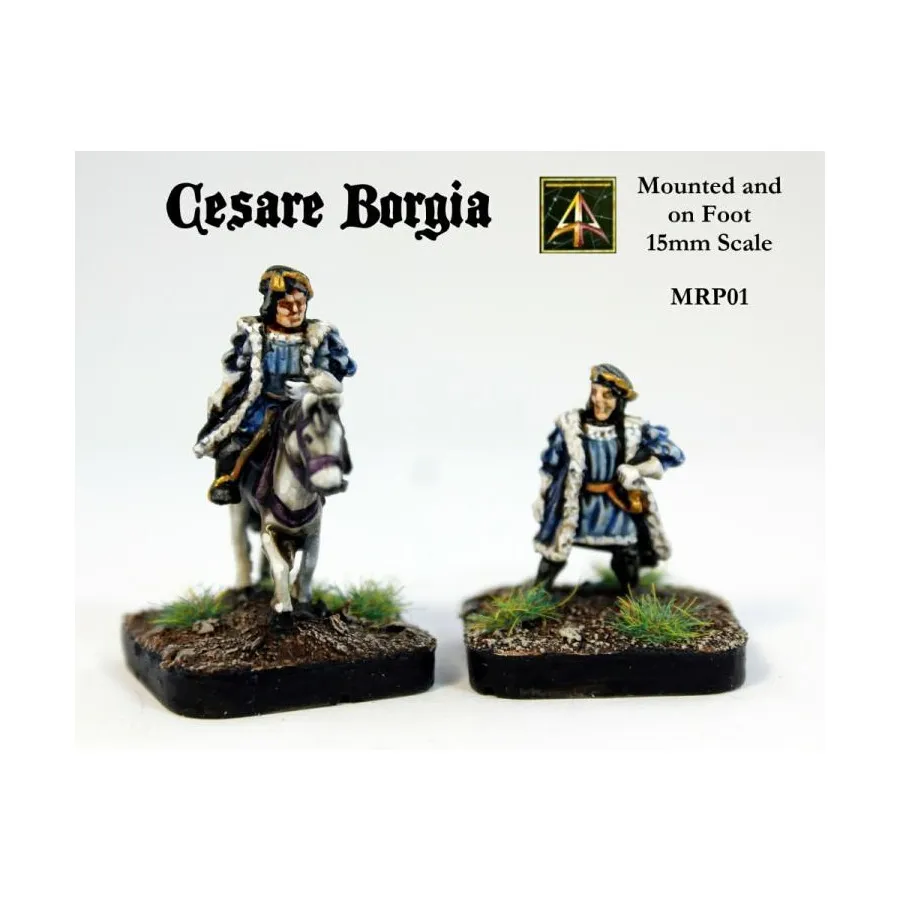 Чезаре Борджиа - Пешком и верхом, Altuos Historical Miniatures - Late 15th Century (15mm)
Чезаре Борджиа - Пешком и верхом, Altuos Historical Miniatures - Late 15th Century (15mm)