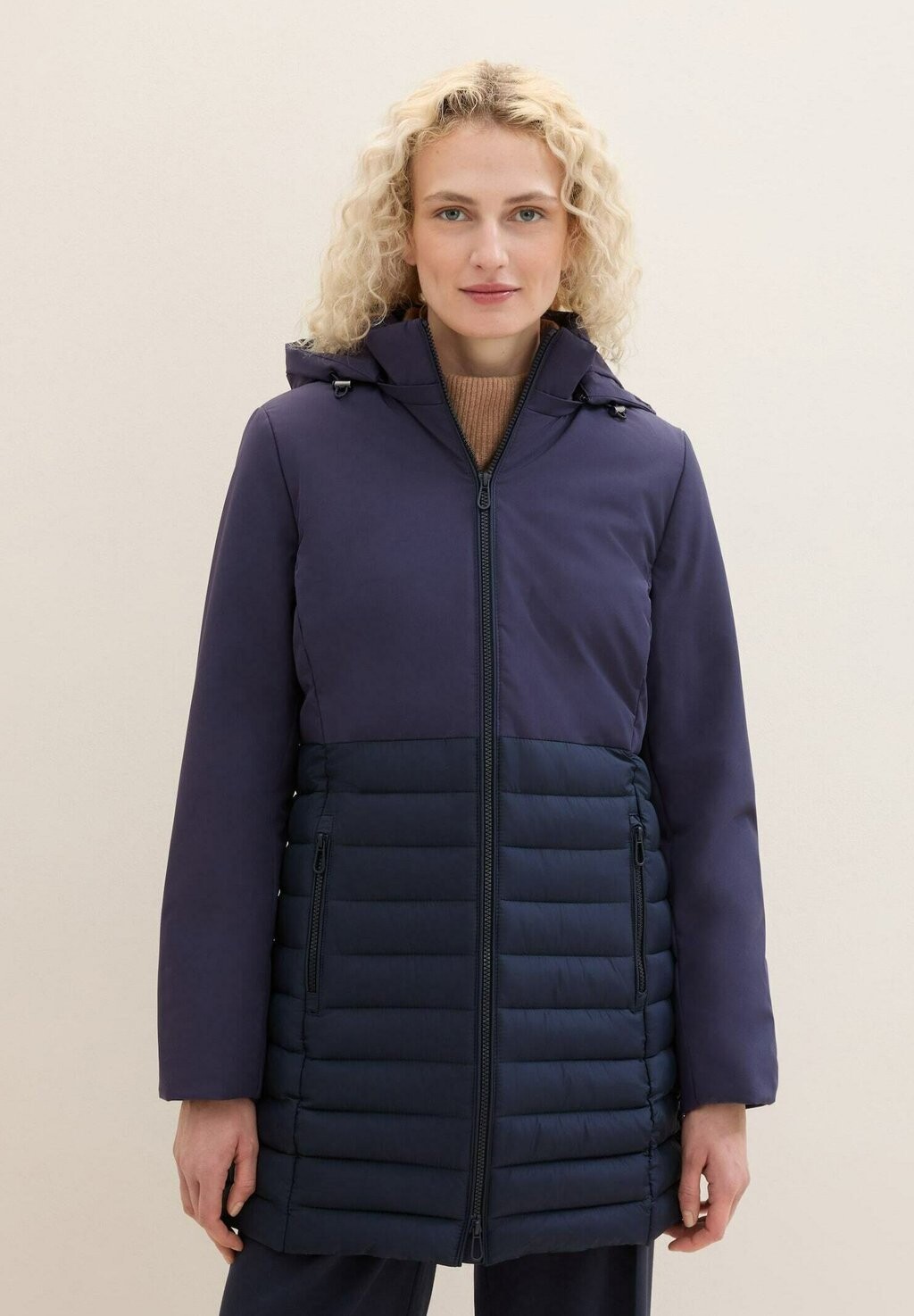 Зимнее пальто HYBRID TOM TAILOR, темно-синий 
Зимнее пальто HYBRID TOM TAILOR, темно-синий