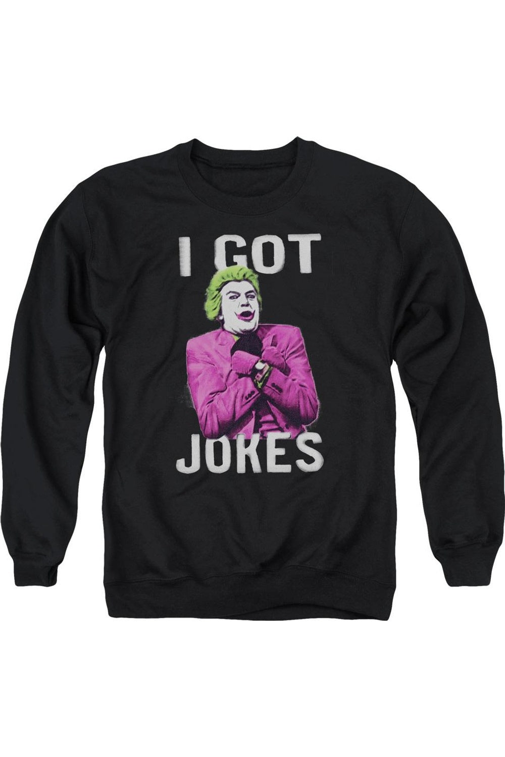 Толстовка Batman Classic Tv Got Jokes для взрослых с круглым вырезом Gildan, черный
Толстовка Batman Classic Tv Got Jokes для взрослых с круглым вырезом Gildan, черный